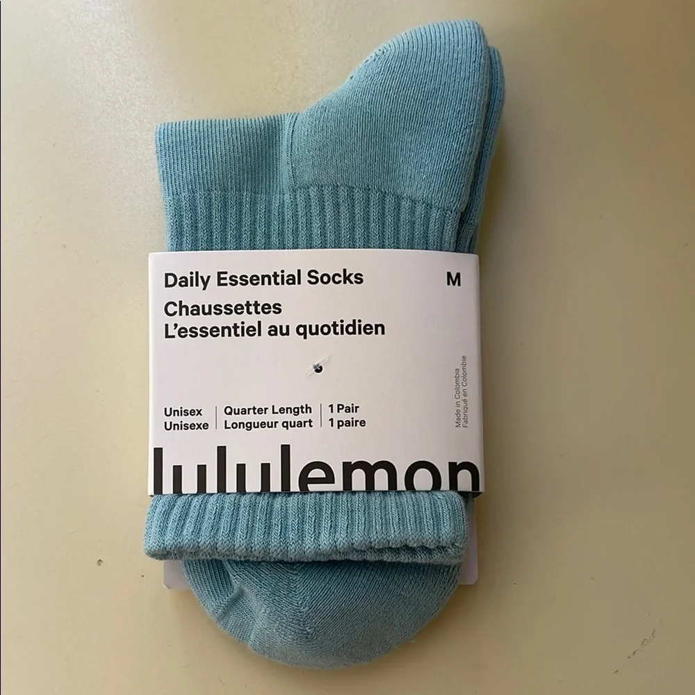 Lululemon Quarter Length Socks Light Blue